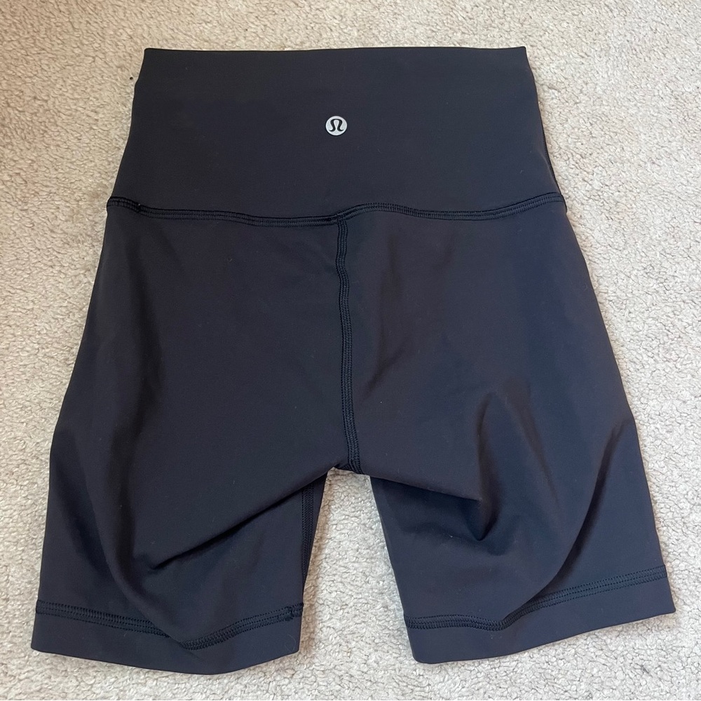 Black Lululemon biker shorts
